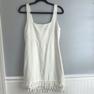 WHITE TASSEL DRESS!
